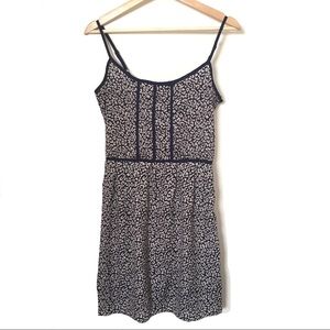 Aqua Dress Blue & White Cheetah Print Size S